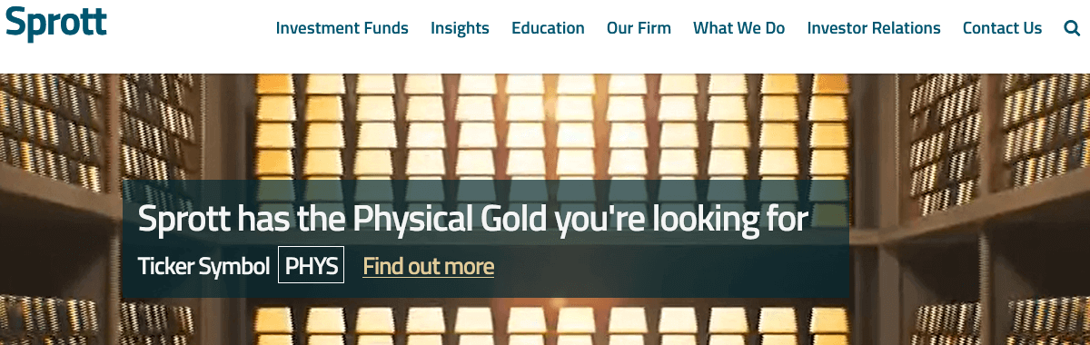 sprott homepage